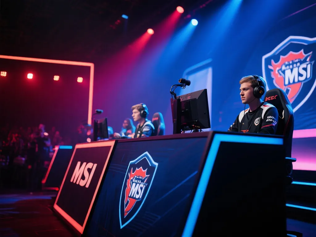 MSI 2025赛场上的电竞选手